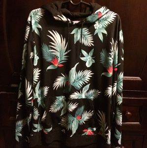 Floral print hoodie